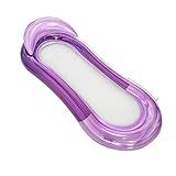 Boia Rede Inflável Flutuante Para Piscina Praia Cama Deitado Reclinavel Apoio De Cabeça Relaxante -Rosa Chiclete-