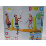 Boia Vôlei Aquático Piscina Praia Rede Bola Inflável Intex