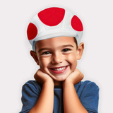 Boina Chapéu Boné Toad T Mario Bros Em Feltro
