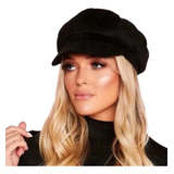 Boina Francesa Feminina Aveludada Gorro Lisa Chapéu Premium