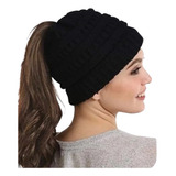 Boina Gorro Touca Feminina C Furo P Rabo De Cavalo