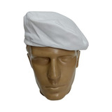 Boina Tática Branca Estilo Francesa Modelo Militar Ajustável