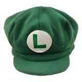 Boinas Chapéus Luigi Super Mario Bros Verde