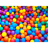 Bola Bolinha Piscina 70mm Pacote Com 100u Inmetro Mariplast