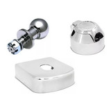 Bola Cromada Engate Reboque Puxador 50mm Aço Maciço Sae 1045