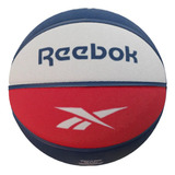 Bola De Basquete Reebok Basketball Royal 3 No 7 Cor Azul vermelho branco Para Competição Indoor