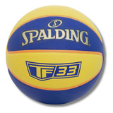 Bola De Basquete Spalding 3x3 Tf 33 Amarelo Azul Pro Oficial