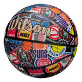 Bola De Basquete Tamanho 7 Vintage Nba All Team Retro Wilson Cor Colorido