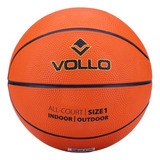 Bola De Basquete Vollo Tam 1 Infantil Cor Laranja