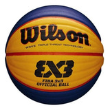 Bola De Basquete Wilson Fiba 3x3 Azul amarelo Cor Amarelo