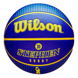 Bola De Basquete Wilson Nba Golden State Warriors Curry Cor Azul