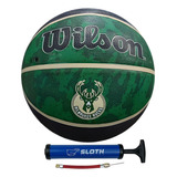 Bola De Basquete Wilson Nba Milwaukee Bucks Bomba De Ar