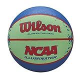 Bola De Basquete Wilson NCAA Illuminator Que Brilha No Escuro 72 4 Cm Azul Amarelo