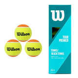 Bola De Beach Tennis Wilson Tour Premier Com 03 Bolas