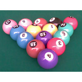 Bola De Bilhar Sinuca Jogo De 15 Bolas 50 Mm Bolão 54mm