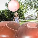 Bola De Bolhas De água Gigante De 117 Cm Bola De Bolha Transparente Balão Inflável Engraçada Bola De Brinquedo Bolas Infláveis Para Jogar Ao Ar Livre Interno Laranja 