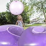 Bola De Bolhas De água Gigante De 117 Cm Bola De Bolha Transparente Balão Inflável Engraçada Bolas Infláveis Para Jogar Ao Ar Livre E Interno Roxo 