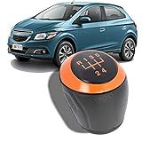 Bola De Câmbio Manopla Onix Spin 2013 A 2020 Preta Lente Preta Aro Laranja