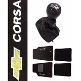 Bola De Câmbio Preta Coifa Base Tapete Personalizado Corsa