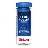 Bola De Frescobol Wilson Blue Bullet Tubo C 3 Bolas