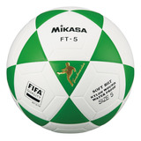 Bola De Futebol Mikasa Ft 5 N 5 Unidade X 1 Unidades Cor Branco E Verde