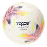 Bola De Futebol Society Slick Cup Topper Cor Amarelo Neon rosa azul