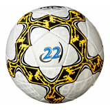 Bola De Futsal Costurada Champion Slick 22 Topper Cor Branco  Laranja E Preto