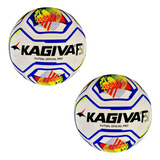 Bola De Futsal Kagiva F5 Brasil Pro Fusion Kit C 2 Unidades
