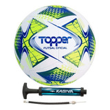 Bola De Futsal Oficial Topper Slick 22 Tech Bomba De Ar