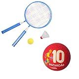 Bola De Iniciação De Borracha T10   Kit Badminton Infantil