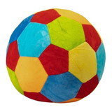 Bola De Pelúcia Colorida Com Chocalho Interno