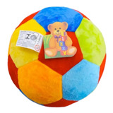 Bola De Pelúcia Colorida Infantil Guizo Chocalho 25cm Fizzy