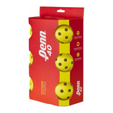 Bola De Pickleball Penn 40 Outdoor Amarela Pack C 06 Un 
