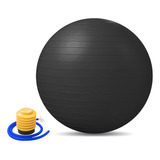 Bola De Pilates Yoga 65cm C Bomba Antiestouro Ginástica Fit