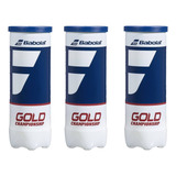 Bola De Tênis Babolat Gold Championship Pack C 3 Tubos New