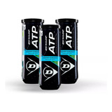 Bola De Tênis Dunlop Atp Champ Regular Duty Pack Com 3 Tubos