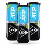 Bola De Tênis Dunlop Atp Rugular Duty Pack Com 3 Tubos