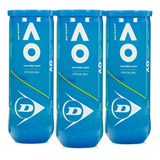 Bola De Tênis Dunlop Australian Open Pack C 3 Tubos