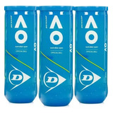 Bola De Tênis Dunlop Australian Open Pack Com 3 Tubos