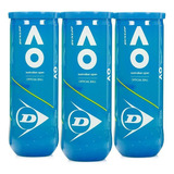 Bola De Tênis Dunlop Australian Open   Pack Com 3 Tubos
