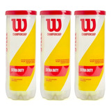 Bola De Tenis Wilson Pack Com 3 Tubos Com 3 Bolas Cada