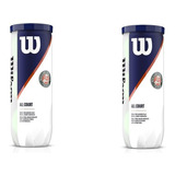 Bola De Tênis Wilson Roland Garros All Court Pack C 2 Tubos