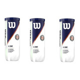 Bola De Tênis Wilson Roland Garros All Court Pack C 3 Tubos