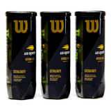 Bola De Tênis Wilson Us Open Extra Duty Pack C 3 Tubos