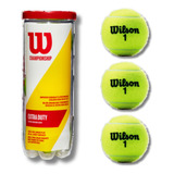 Bola De Tennis Wilson Kit Com 3 Und Bolinha Original Pro