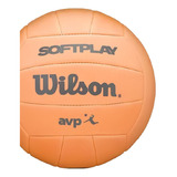 Bola De Voleibol Avp Soft Play Quadra 18 Painéis Wilson Cor Laranja