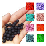 Bola Emborrachada 8mm Para Colar Terços Pulseiras 200 Pçs