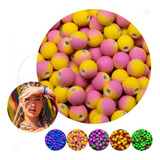 Bola Emborrachada Miçanga Tie Dye 06mm Em Acrilico Com 250gr