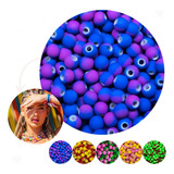Bola Emborrachada Tie Dye Miçanga 10mm Em Acrilico Com 250gr