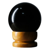 Bola Esfera Obsidiana Preta Pedra Brasileira Natural 7cm